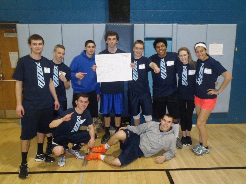 Members of the NPHS FBLA pose for their championship photo following the ICC Volleyball Tournament 