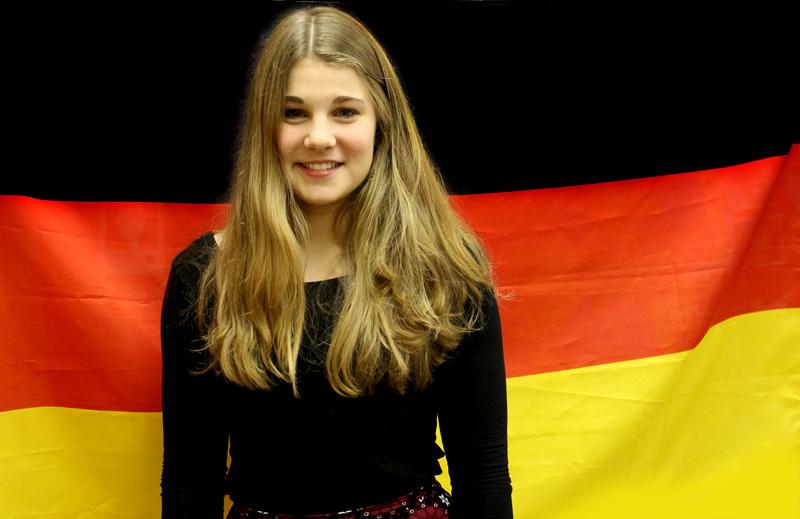 German exchange student Zoe Koenig enjoying American experience