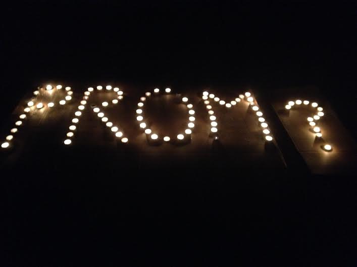 A classic promposal pops the question in the most creative way possible! (Photo courtesy of Libby Miller)