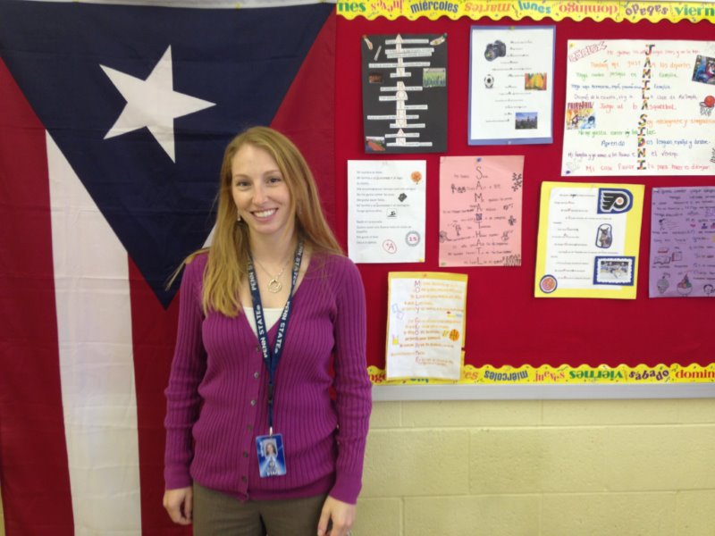 HOLA!- Brittany Atikss is the newest NPHS faculty member as she joins the Spanish Department. 