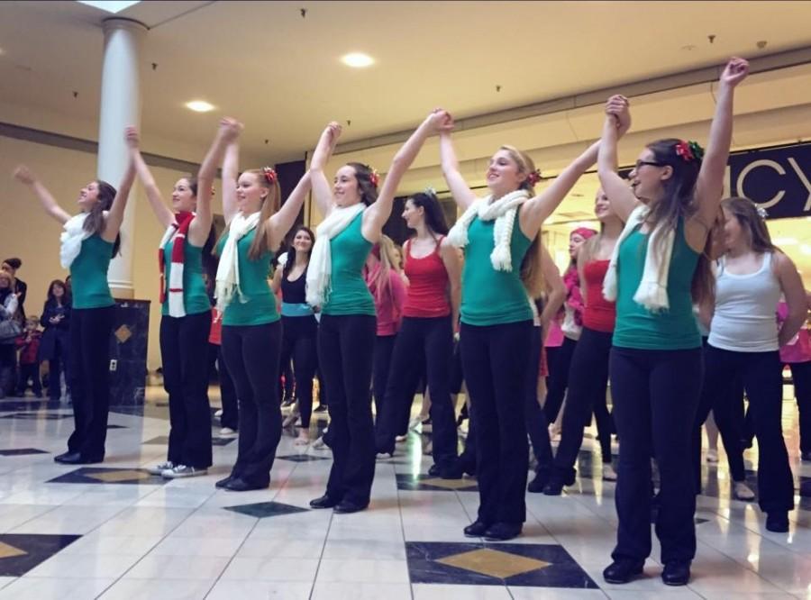 The Jane Lopoten Dance School closes its performance at the Montgomery Mall this past Sunday to a crowd of holiday shoppers. 