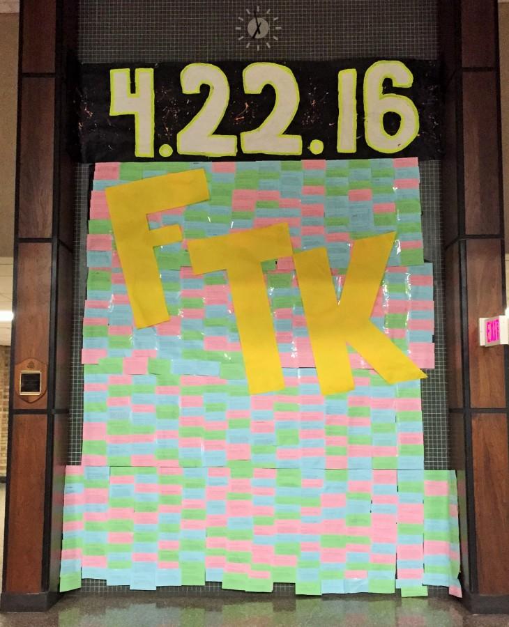 The North Penn Student Government Association distributed papers asking students to tell how theyve been affected by cancer. The results were put together as a mural in the lobby for all to see. North Penn is set to host its first ever Mini-Thon on April 22nd, 2016.