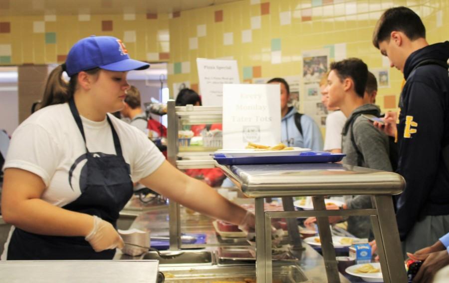 I spent four periods of my day in the cafeteria serving food to students. While serving, I noticed that most of them would not look up from their phones. Instead, they would just grab a tray and move on.