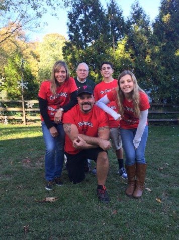 The Drelick family poses for a photo for ABC before the taping of the show in October. 