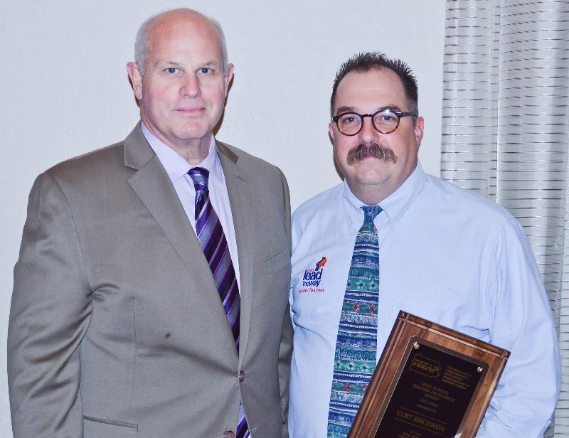 Pictured with Reichwein (Right) as he is affectionately called by his students is Mr. William Michael, Technology and Engineering Education Department Chair. (left)