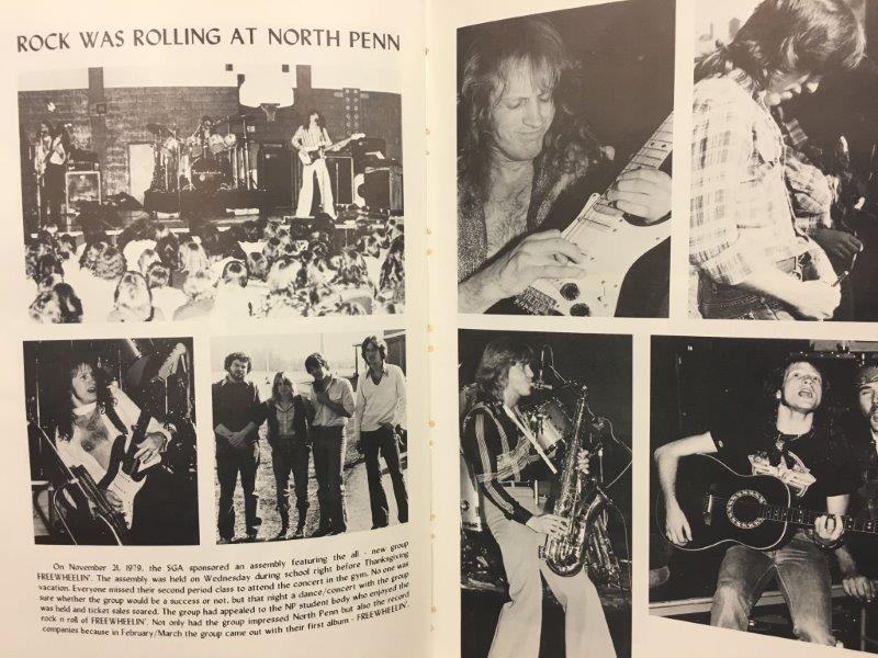 Freewheelin+performs+in+the+NPHS+gymnasium+in+November+1979