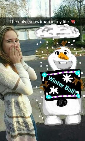 Jill Knab's "Frozen" inspired drawing took first prize in The Knight Crier's first ever snapsterpiece contest