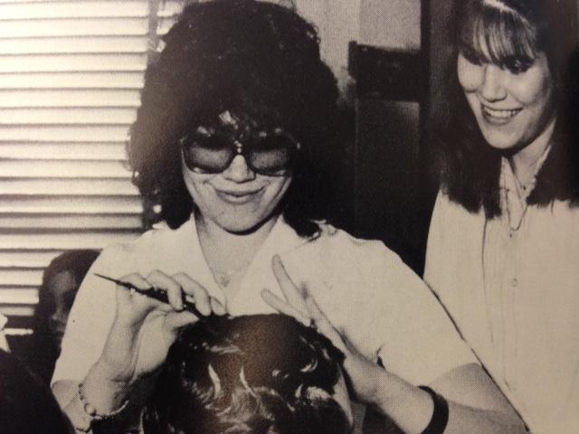 The Decade of Big Hair - The Cosmetology Program at North Montco Tech School offers students experience in many things, including hairstyling, as seen in this 1983 Accolade photo.