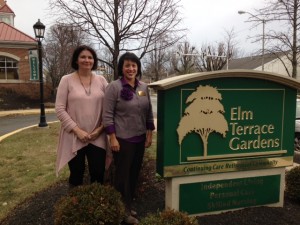 Pictured are Toni Allebach and Traci Connelly, employees at Elm Terrace Gardens. They are currently working to develop more programs that connect students from the community with residents of Elm Terrace. 