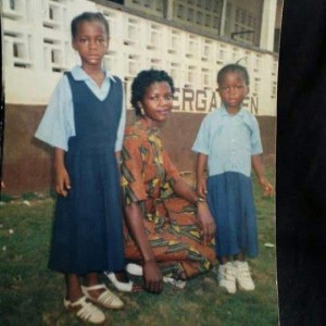 Picture L-R: Maude, her birth mother Elizabeth Moore, and Felecia