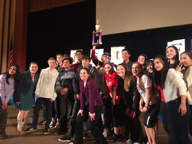 Ms. Danielle OReillys class celebrates their 2016 Lit Fest Knowledge Bowl championship