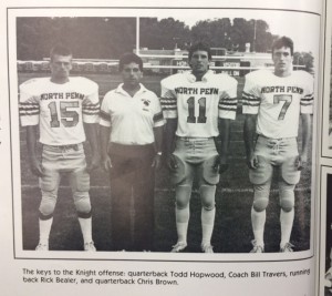 When he came to North Penn, Travers was the head football coach. 