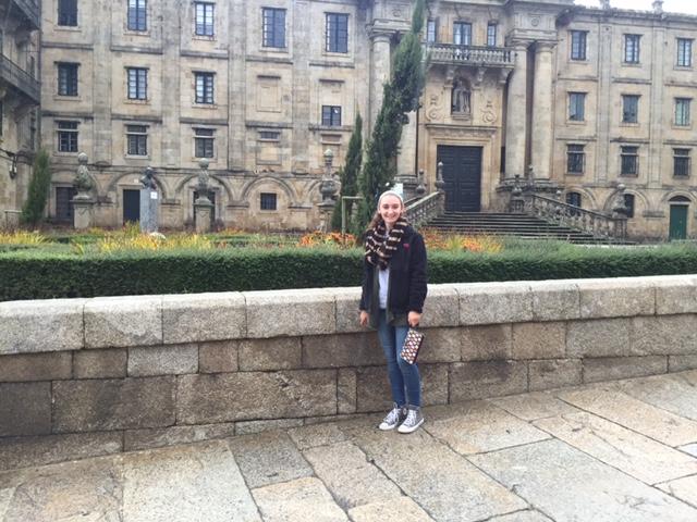 Taylor Young pauses for a picture in Santiago, Spain in October 2015.