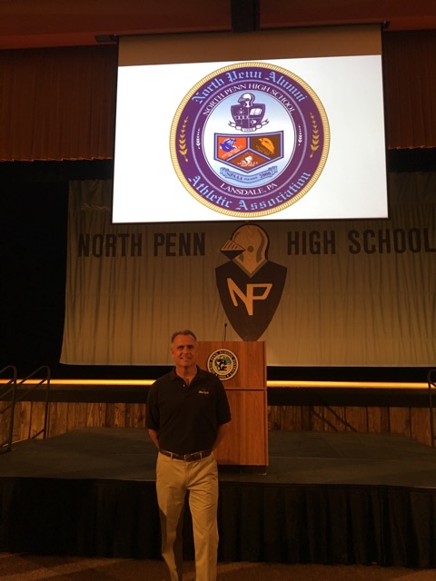 Commander+Scott+Moyer%2C+a+NPHS+alumnus+with+a+decorate+career+in+the+United+States+Navy%2C+accepted+the+Lifetime+Achievement+award+from+the+North+Penn+Alumni+Athletic+Association+on+Friday%2C+October+7th.