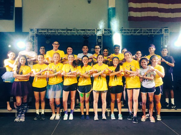 The mini-THON leadership team from the 2015-2016 school year posed for a photo in the first annual event.