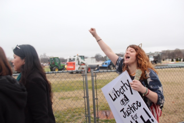 On Saturday, January 21st, Staff Writer Anissa Gardizy attended the Womens March in Washington, D.C. In this photo, she captured an excited, passionate woman at the march.