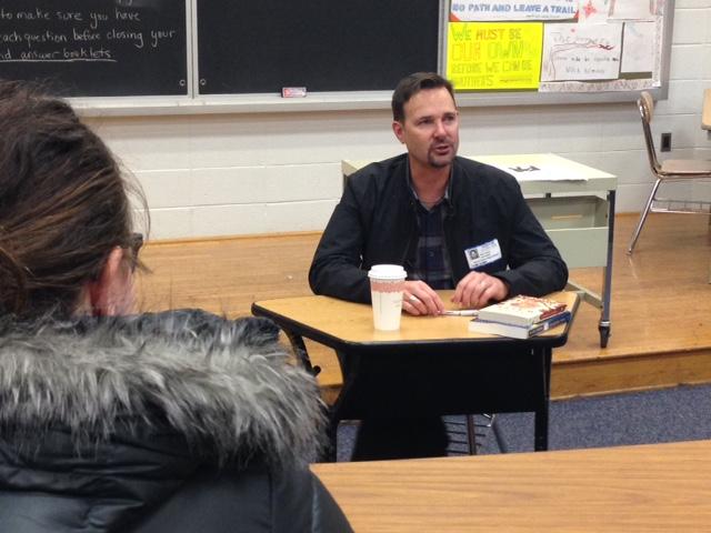 Last Wednesday, Alan Drew, author of Gardens of Water, visited NPHS as part of the Celebrate the Arts speaker series.