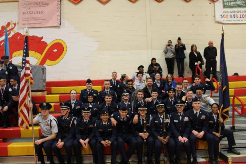 The NPHS AFJROTC at their competition on February 4th, 2017. 