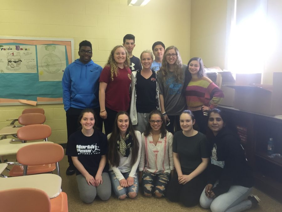 The 2018 Class Cabinet at NPHS poses for a photo. The team of students and their advisers have been working diligently in preparation for the Junior Prom on March 25th.