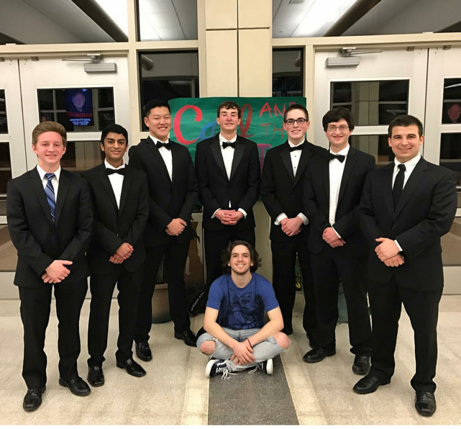 Carl and the Hamiltones, a well-known band to the North Penn community, pose after one of their last performances together.