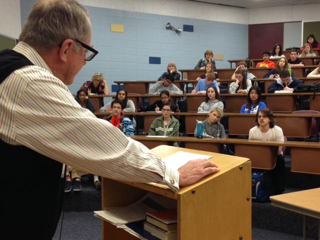 AP English students at NPHS had the opportunity to listen to a lecture given by guest speaker Dr. Robert Linders on Herman Melvilles short story “Bartleby the Scrivener” this past Tuesday.