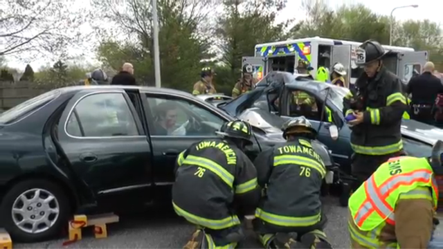 NPHS seniors experienced a live reenactment of a DUI accident last Wednesday morning.