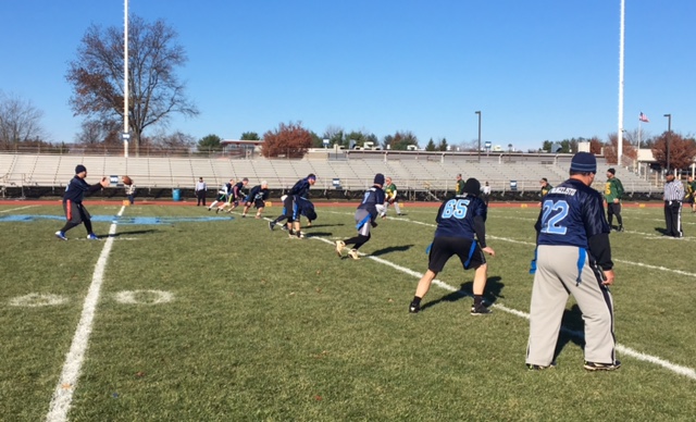 North Penn and Lansdale Catholic take the field for the third annual Thanksgiving day alumni game.