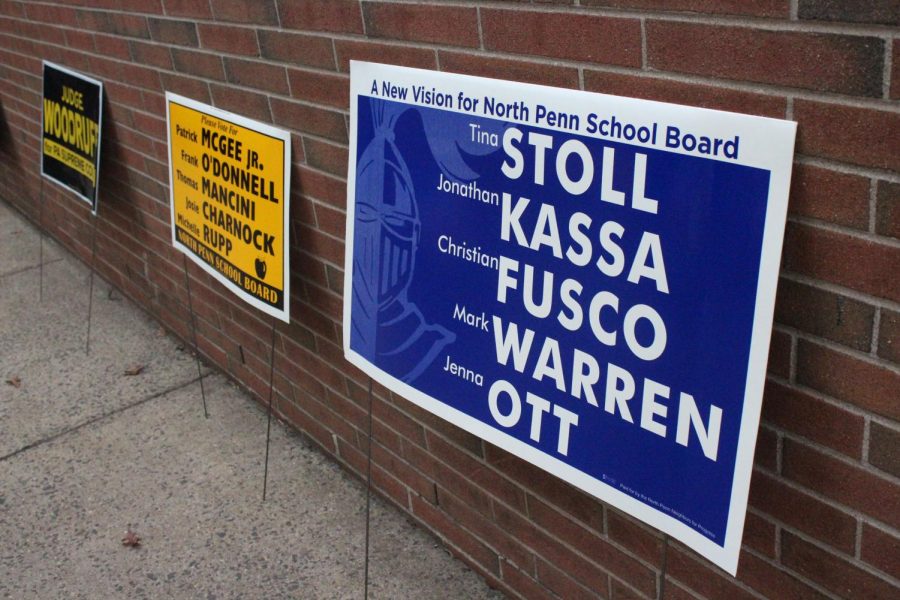A campaign poster for North Penn Neighbors for Progress, who had a clean sweep of the 2017 School Board election.