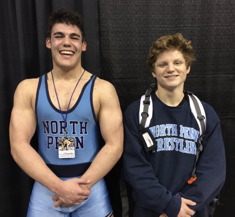 Ryan Cody and Patrick ONeil are all smiles after the State Championships, bringing home 8th and 7th place medals respectively.