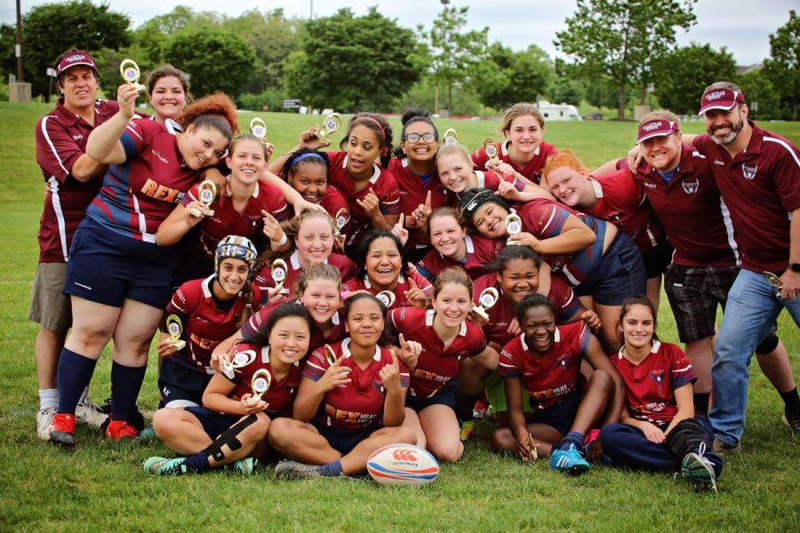 RUGBY-  The North Penn Rugby Football club poses for a team picture.