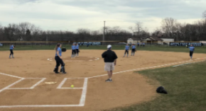 SOFTBALL- he Knights started out quick and held on to a lead all the way through, winning the game with a final score of 6-4.