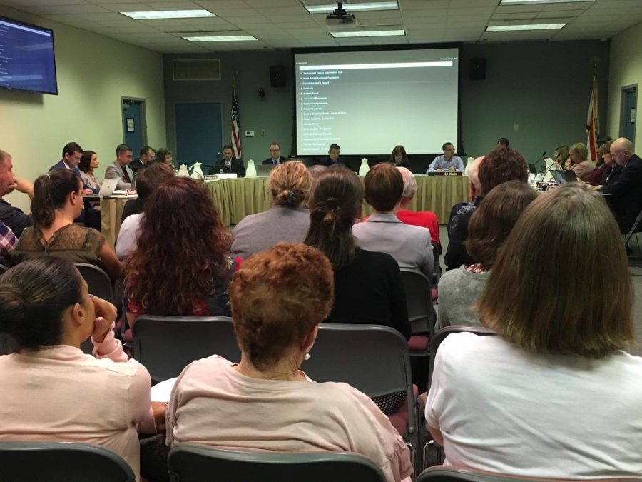 NPSB: Teachers, parents, and community members watch as the Board approves full day kindergarten.