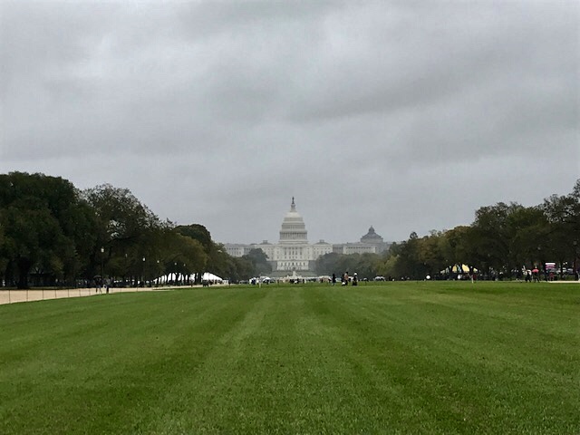 The Capitol Building from a far. 