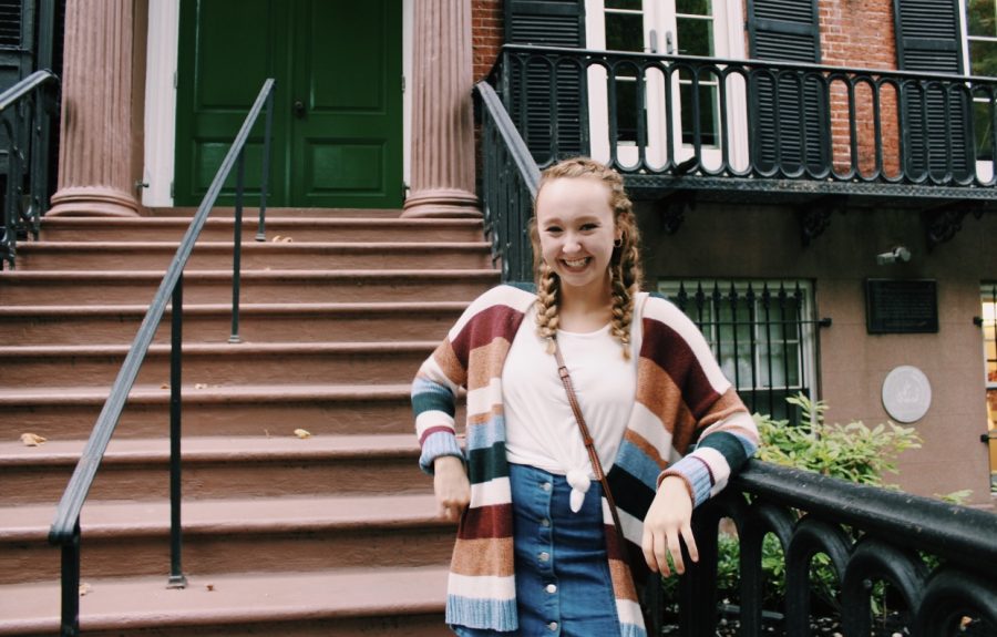 NP graduate Maura Slater poses for a picture in New York City.