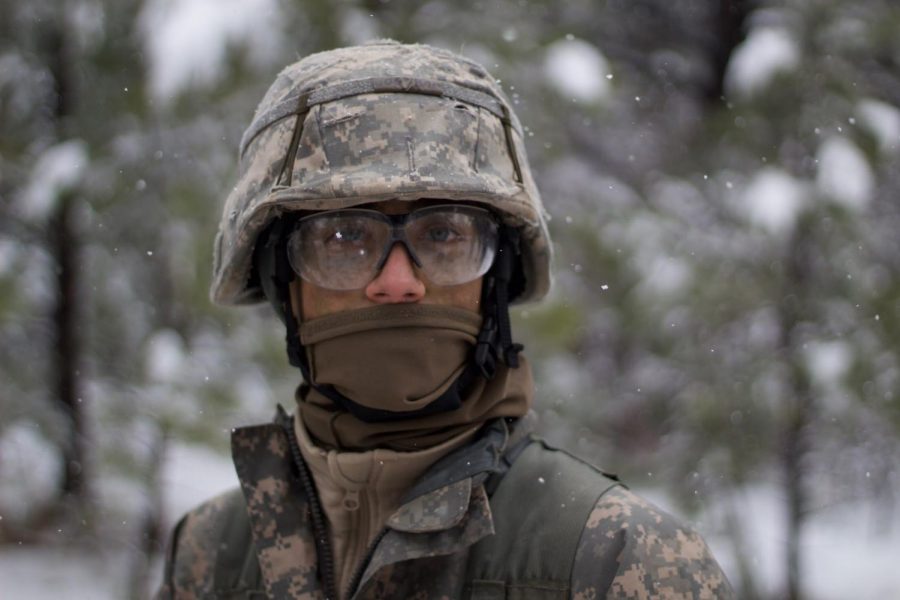 Ben Dogonniuck takes part in a three day long Field Training Exercise with Army ROTC.