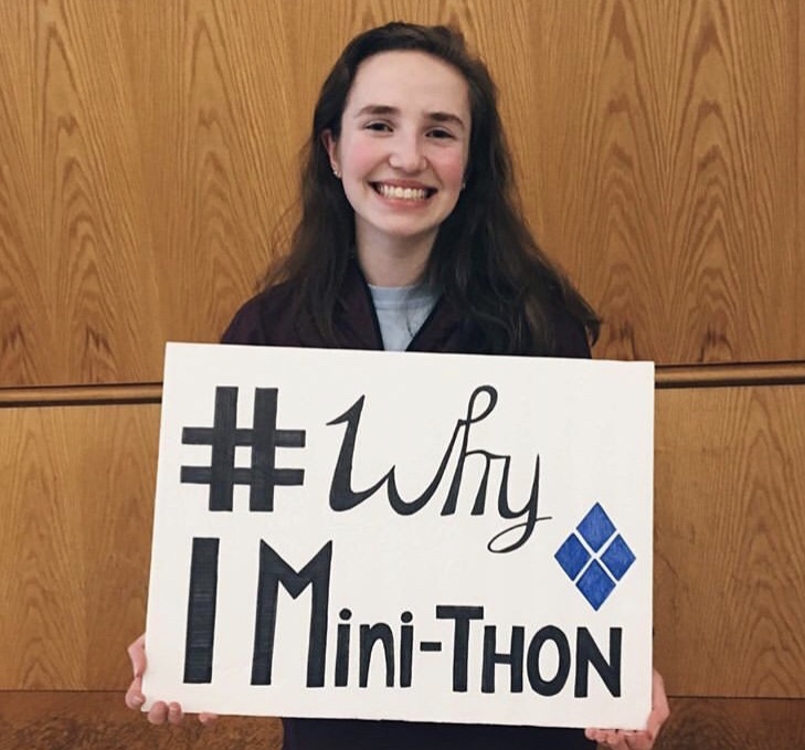 Senior Sydeny Stark gets ready for the upcoming Mini-THON.