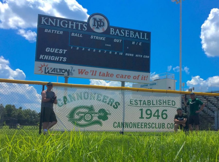 Banners hang around ball field fences and stadium sidelines for the clubs sponsorships to North Penn athletic programs.