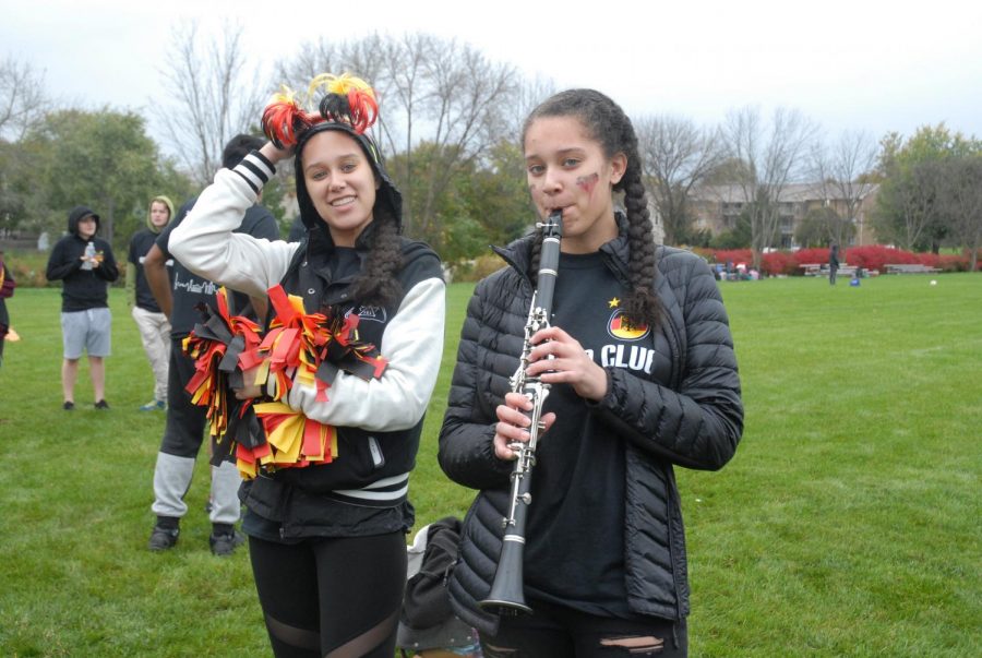 Zoe and Ali at an event for German Club.