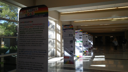 This week, a celebration of LGBTQ+ rights was put on full display in the  lobby.