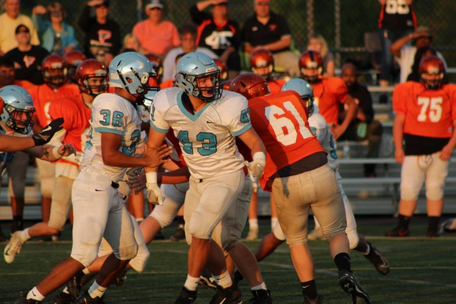 NP Knights Andrew Berry in a JV game against Souderton during the 2019 season. 