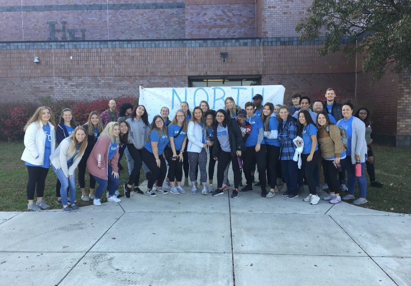 Members of Link Crew attend a conference at Hatboro-Horsham High School.