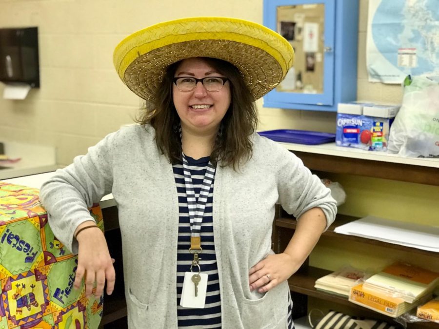 Condon in the World Language Departments planning center. She was drawn to Spanish because she feels that it is useful regardless of [career].