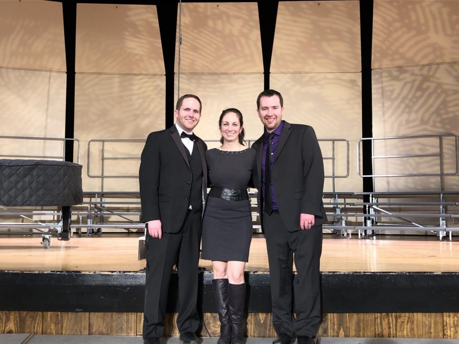 (From left to right) Matthew Klenk, Jennifer Klenk, and Michael Klenk at the NPHS choral showcase on January 14th, 2020