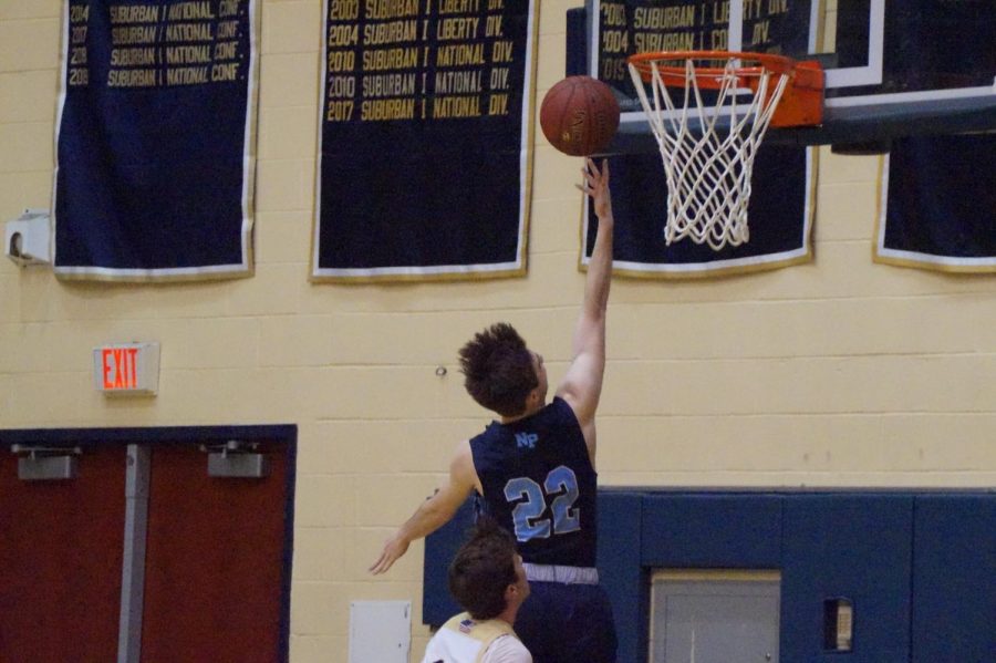 Easy 2 for #22: Mike Chaffee scores a layup in North Penns victory over Council Rock South