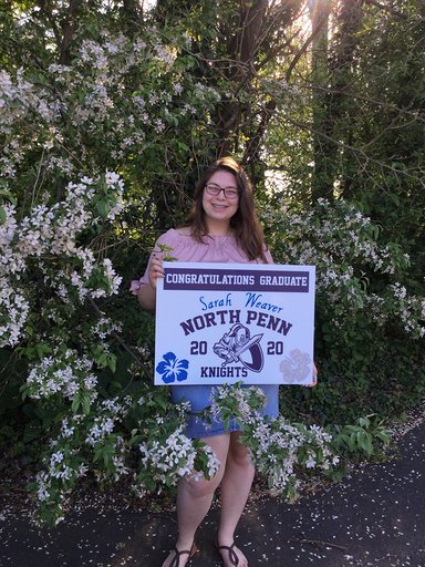 Sarah Weaver will be attending Penn State University for Hospitality Management or Business Management in the fall.