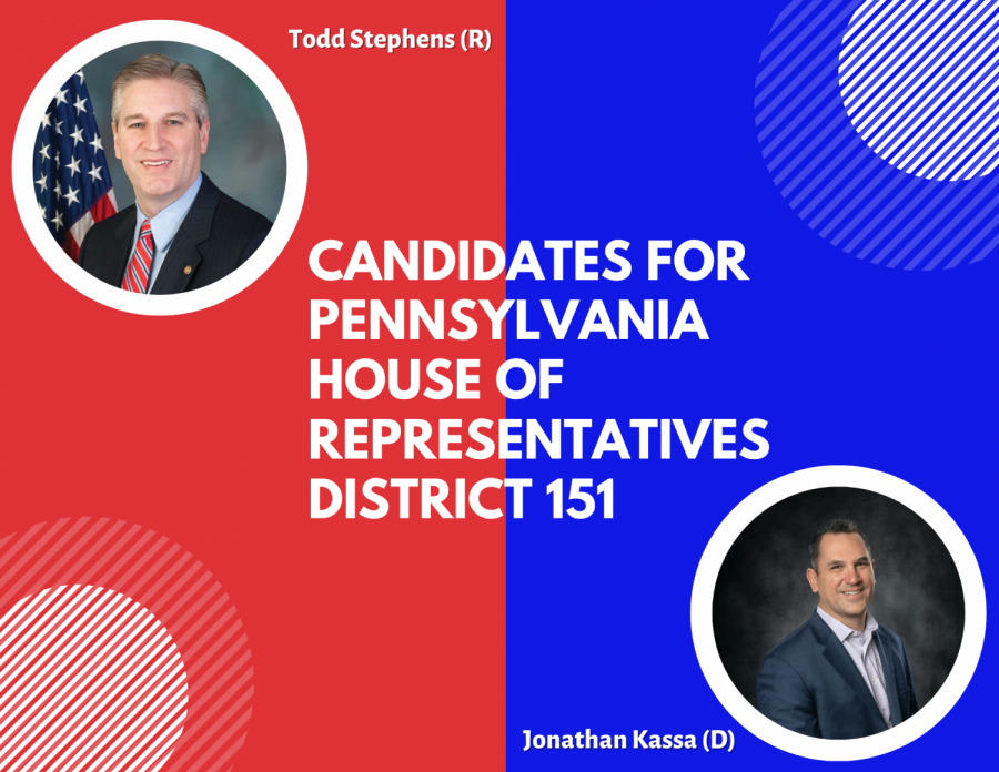 Todd Stephens and Jonathan Kassa are running in the general election for Pennsylvania House of Representatives District 151 on November 3, 2020.
