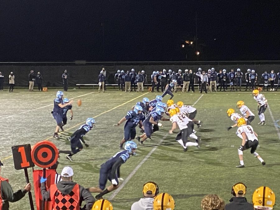 North Penn takes on CB West on Friday, October 16 at NPHS. The Knights had little trouble with the Bucks under the Friday night lights. 