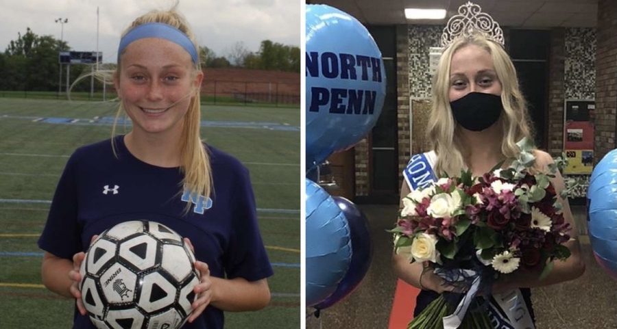 Soccer Royalty - NPHS senior Landry Holt is maximizing here senior year so far, serving as a soccer captain and now being elected Homecoming Queen .