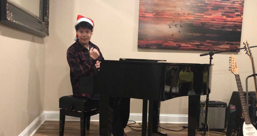 Despite school not being the same as last year, North Penn senior Michael Nguyen still plans on spreading the holiday spirit with some holiday songs.