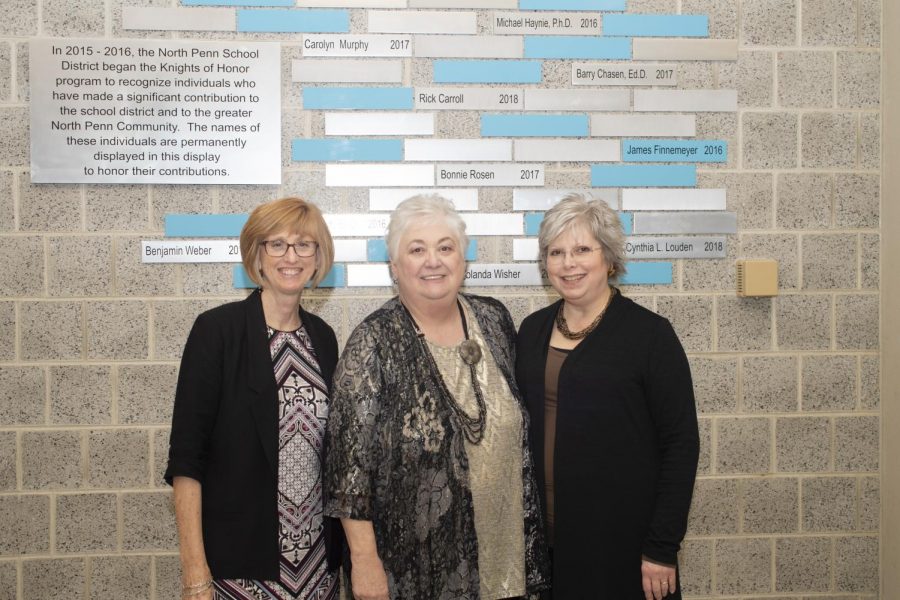 Debra Buckner, Cindy Louden, and Andrea Roney after Loudens October 2018 Knight of Honor Induction.